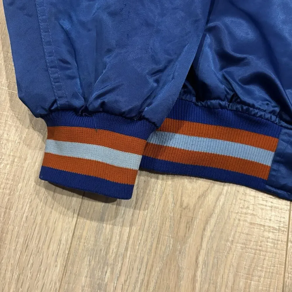 Vintage Starter New York Knicks Satin Jacket Mens 3XL Gold Logo 90s NBA Bomber